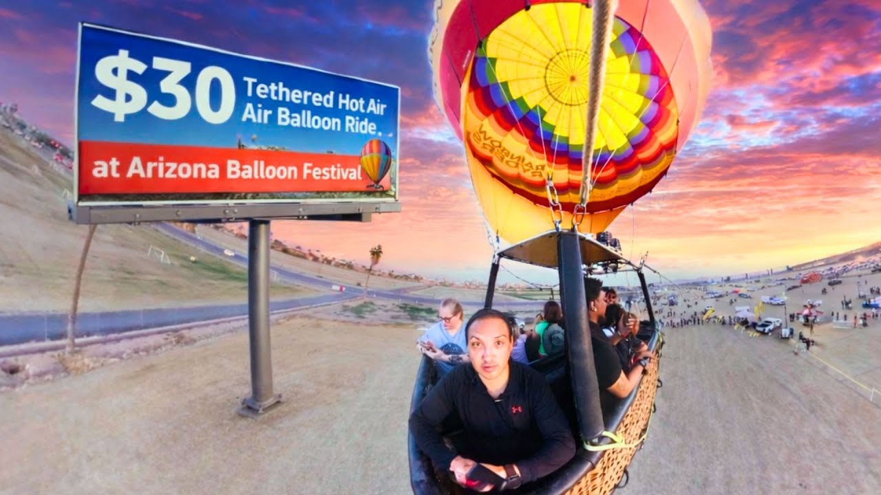 Is $30 The Cheapest Hot Air Balloon Ride EVER?! Arizona Balloon Festival