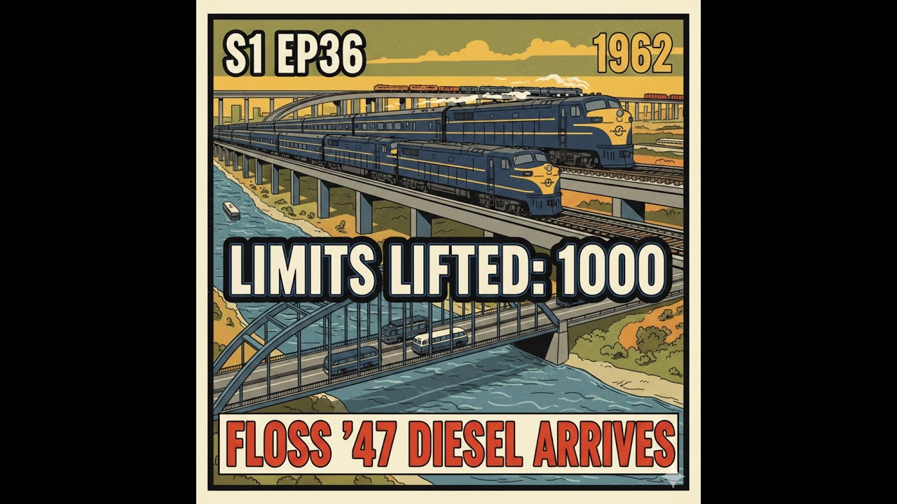 OpenTTD 100-Year Empire | S1 EP36: The 1,000 Vehicle Cap Lift & The Floss '47 (1962)