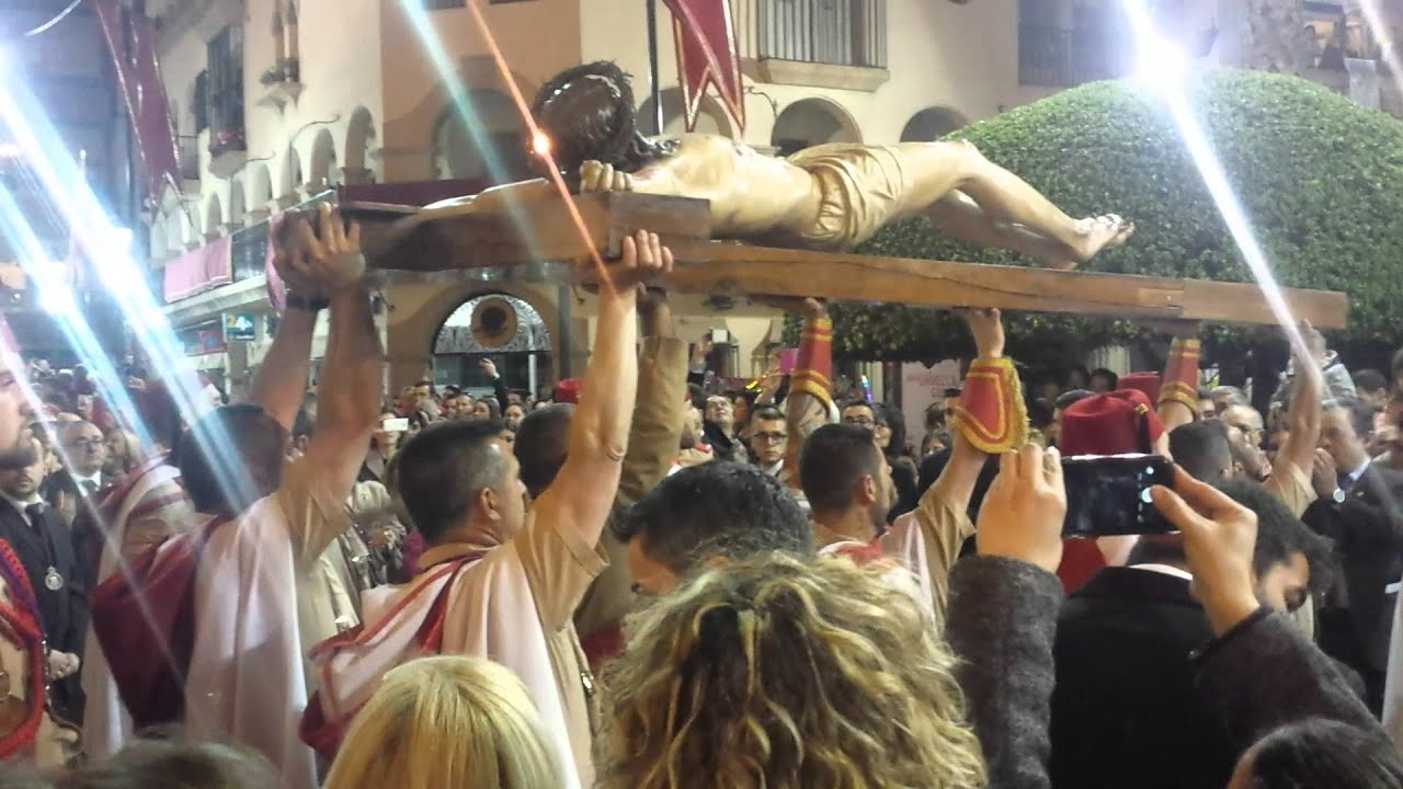 Entrada de nuestro Cristo de la Misericordia en su traslado, Paso Morao Huércal-Overa 2016