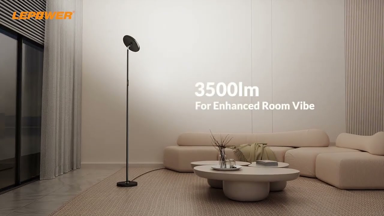 LED Torchiere Floor Lamps | Lighting Up Your Living Room | Lepower