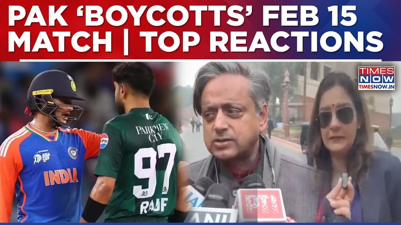 India Vs Pakistan T20 World Cup Faceoff: Pak To Boycott Feb 15 Clash | Top Political Reactions
