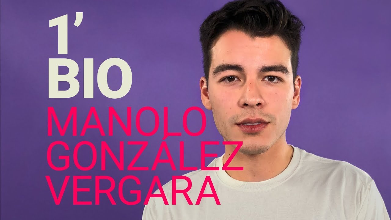 &iexcl;Manolo Gonz&aacute;lez Vergara te cuenta su vida en un minuto!