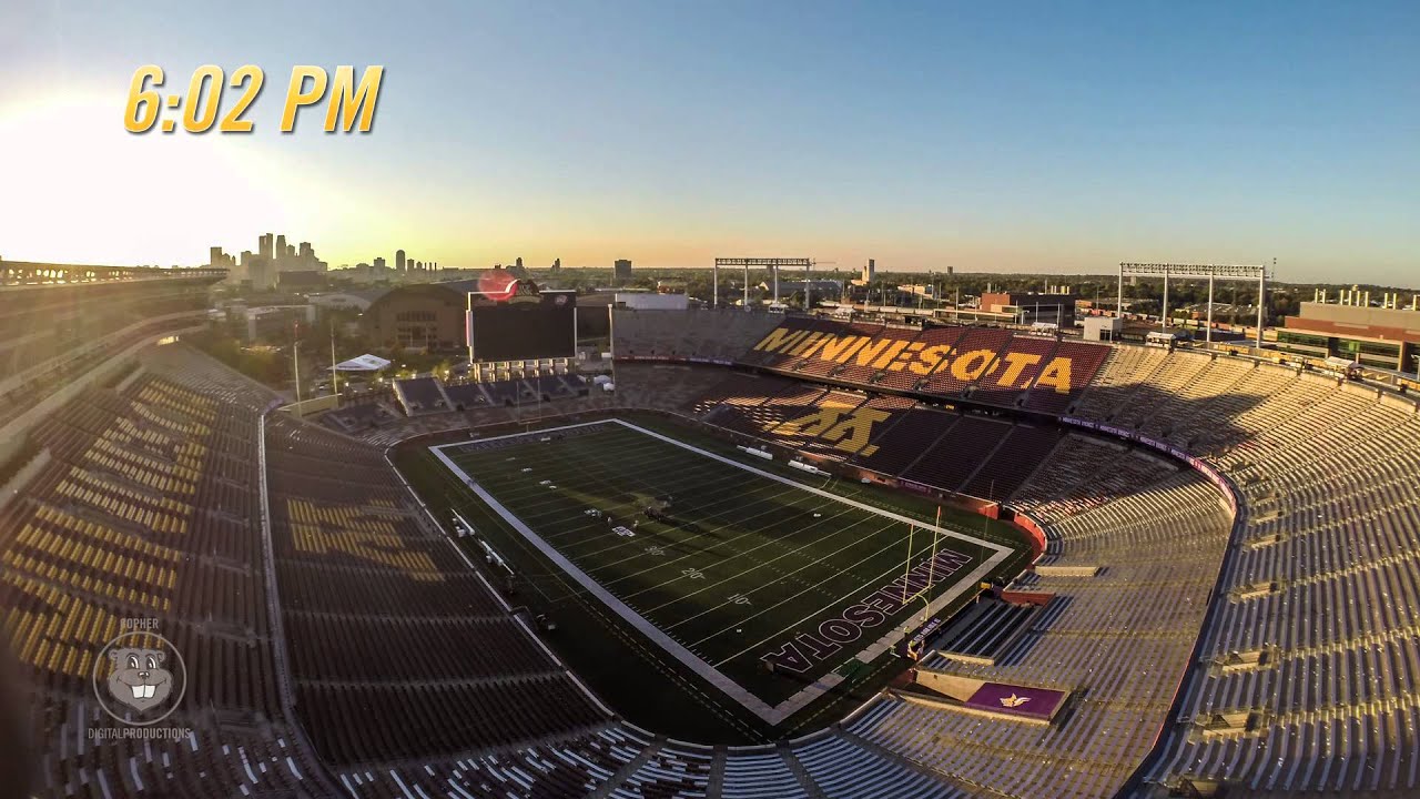 Vikings-Gophers Time Lapse: 48 Hours of Minnesota Football Gameday