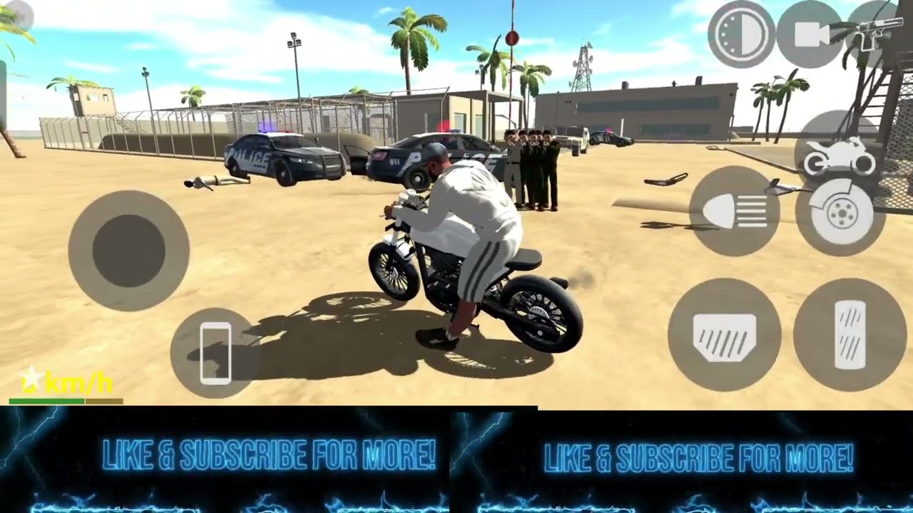 Kya frankly police walon aur army wala se Samna kar payega #games #indinbikedrive #gaming