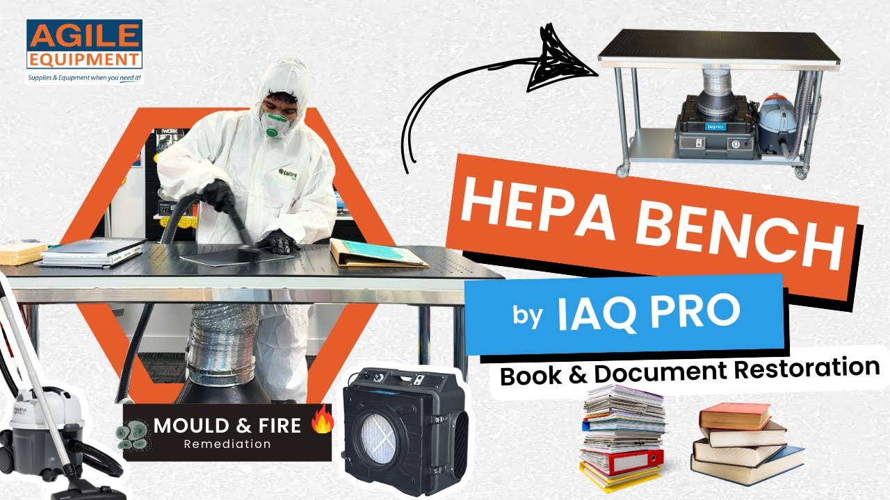 HEPA Bench by IAQ Pro | Downdraft Table for Mould & Fire Remediation
