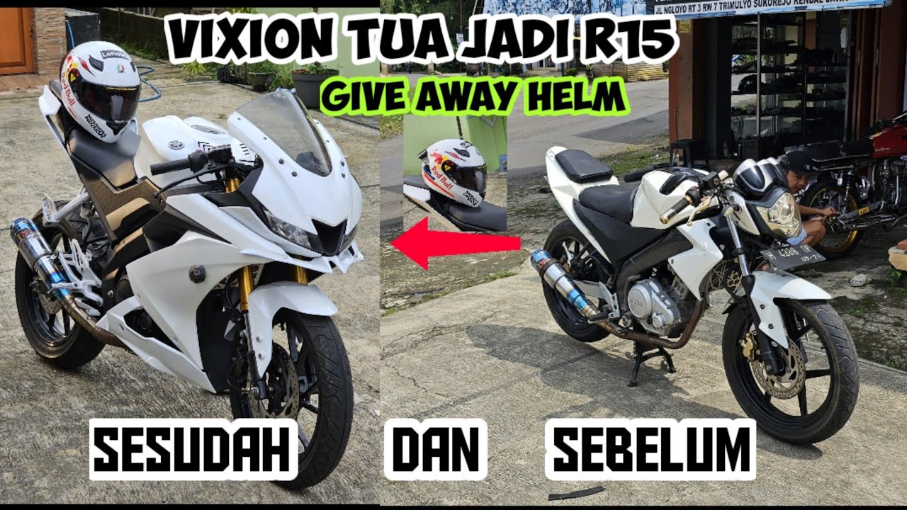 project vixion old modifikasi R15 v3 ganteng parah senggol dong