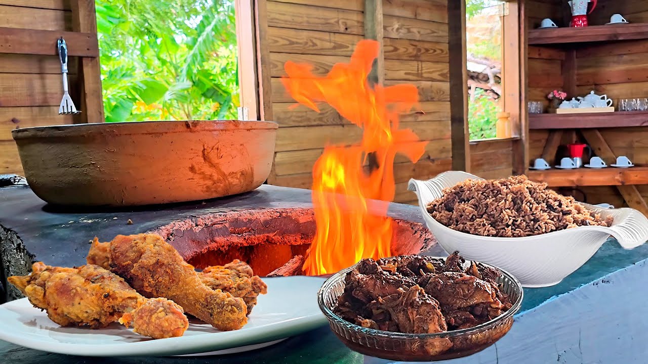 Pollo Frito y Fuego de Leña / Fried Chicken on Firewood 🔥🍗