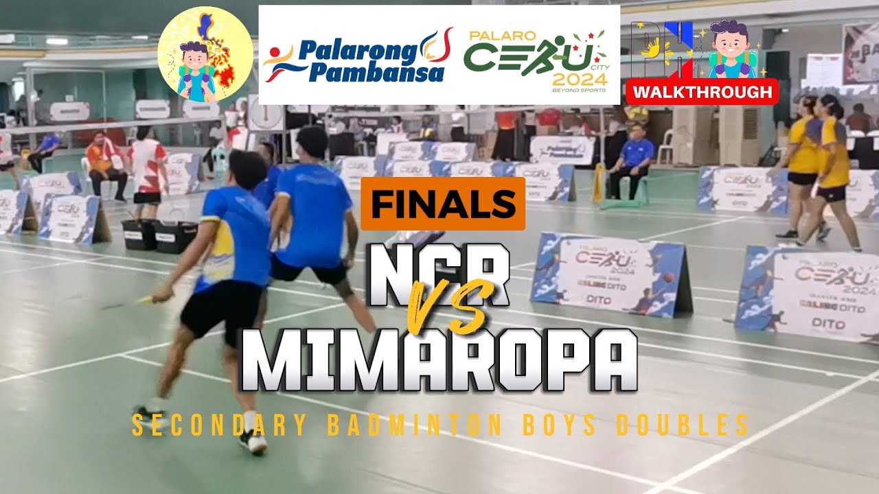 Finals: NCR vs REGION IV-B | Palarong Pambansa 2024 Secondary Badminton Boys Doubles
