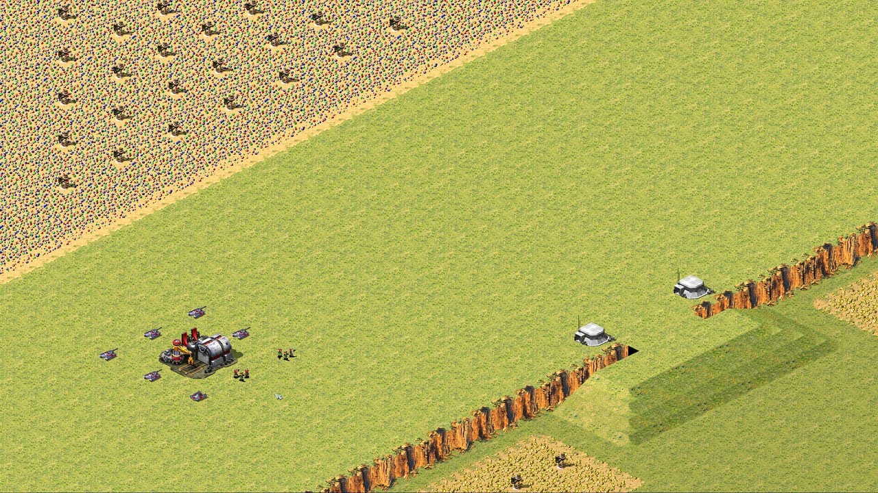 Red Alert 2 | Yuri's Revenge | 7 vs 1 | The hill conquer map | Extra hard | Great britain