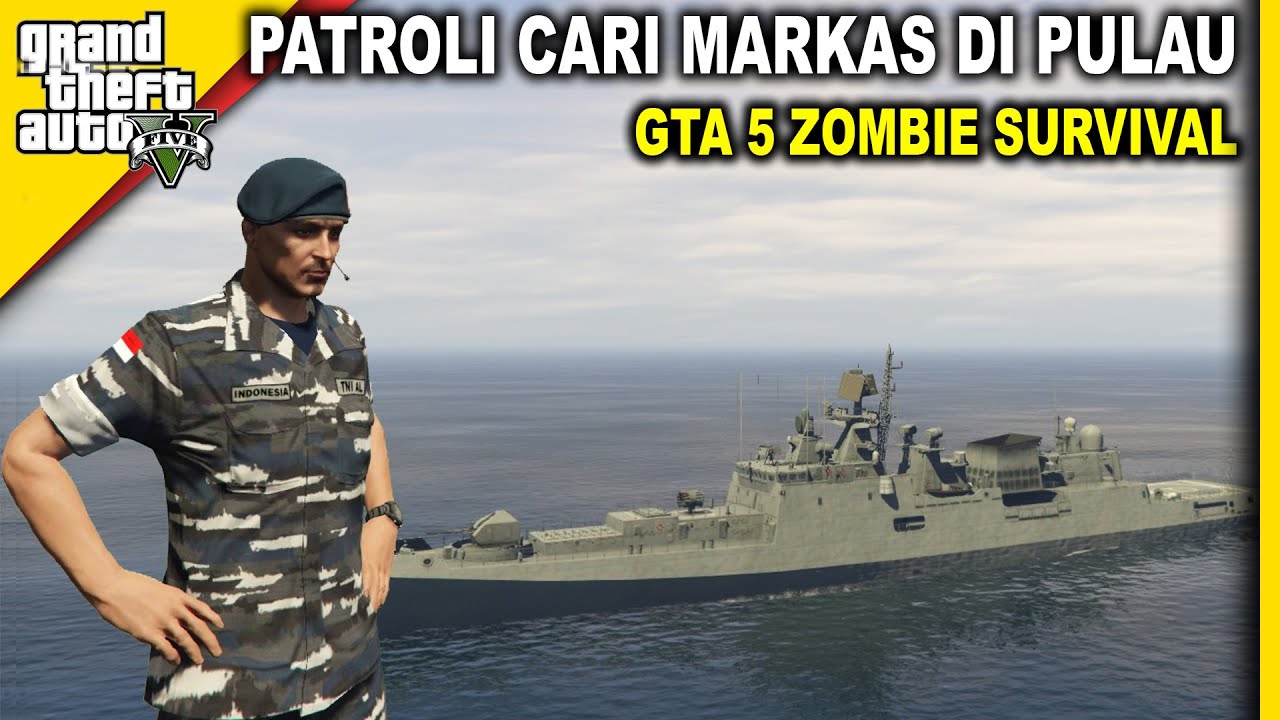 PATROLI LAUT - GTA 5 ZOMBIE SURVIVAL #184