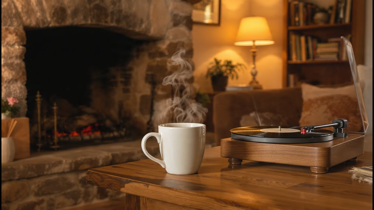 ☕Warm Relaxing Jazz Music with Cozy Coffee Shop for Working, Studying, Sleeping