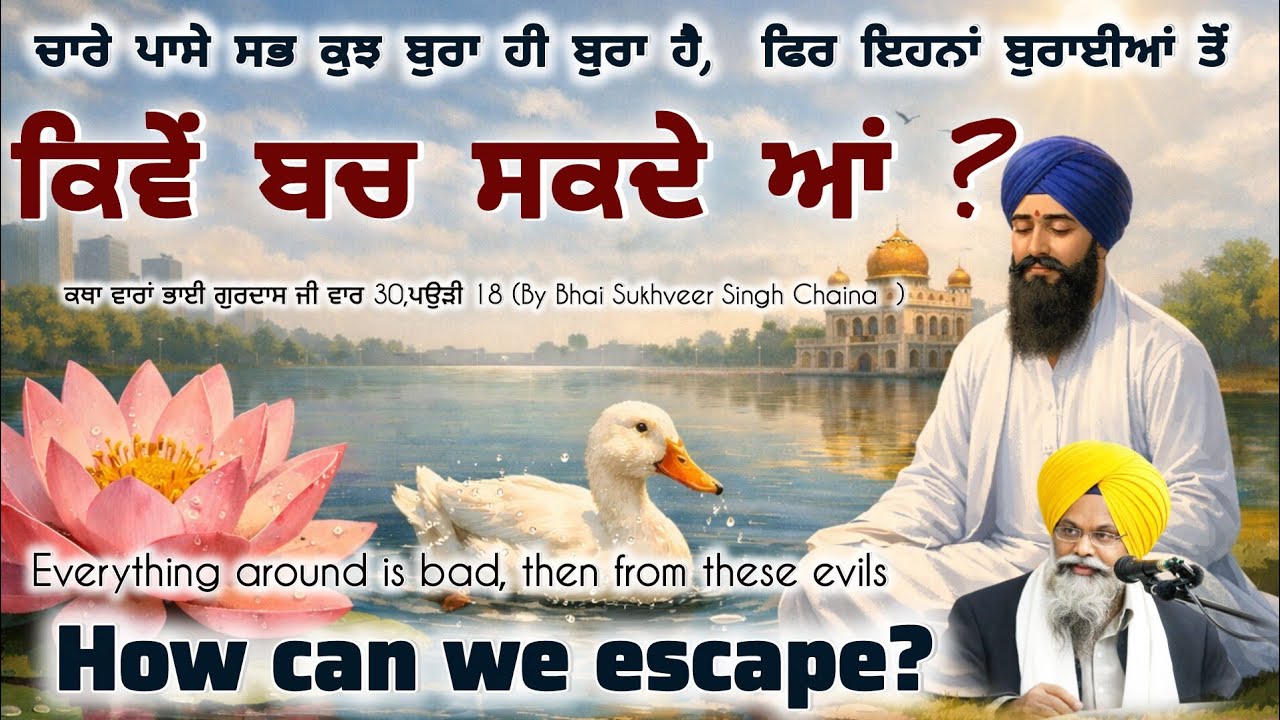 ਪੈਸੇ ਦੀ ਅੰਨੀ ਦੌੜ ਵਿੱਚ ਗੁਰੂ ਦਾ ਸਿੱਖ ਕਿਵੇਂ ਰਹੇ? ਕਥਾ ਵਾਰਾਂ ਭਾਈ ਗੁਰਦਾਸ ਜੀ/sukhveer Singh Chaina 