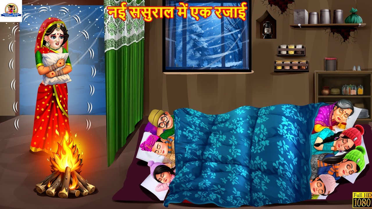 नई ससुराल में एक रजाई | Nayi Sasural Me Ek Rajai | Hindi Kahani |Moral Stories |Hindi Cartoon |Story