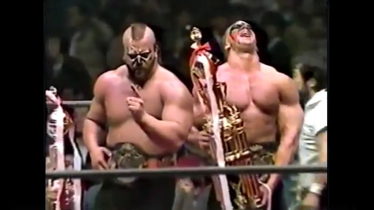 Road Warriors vs Tenryu & Tsuruta 1987 03 12 NWA INT Titles