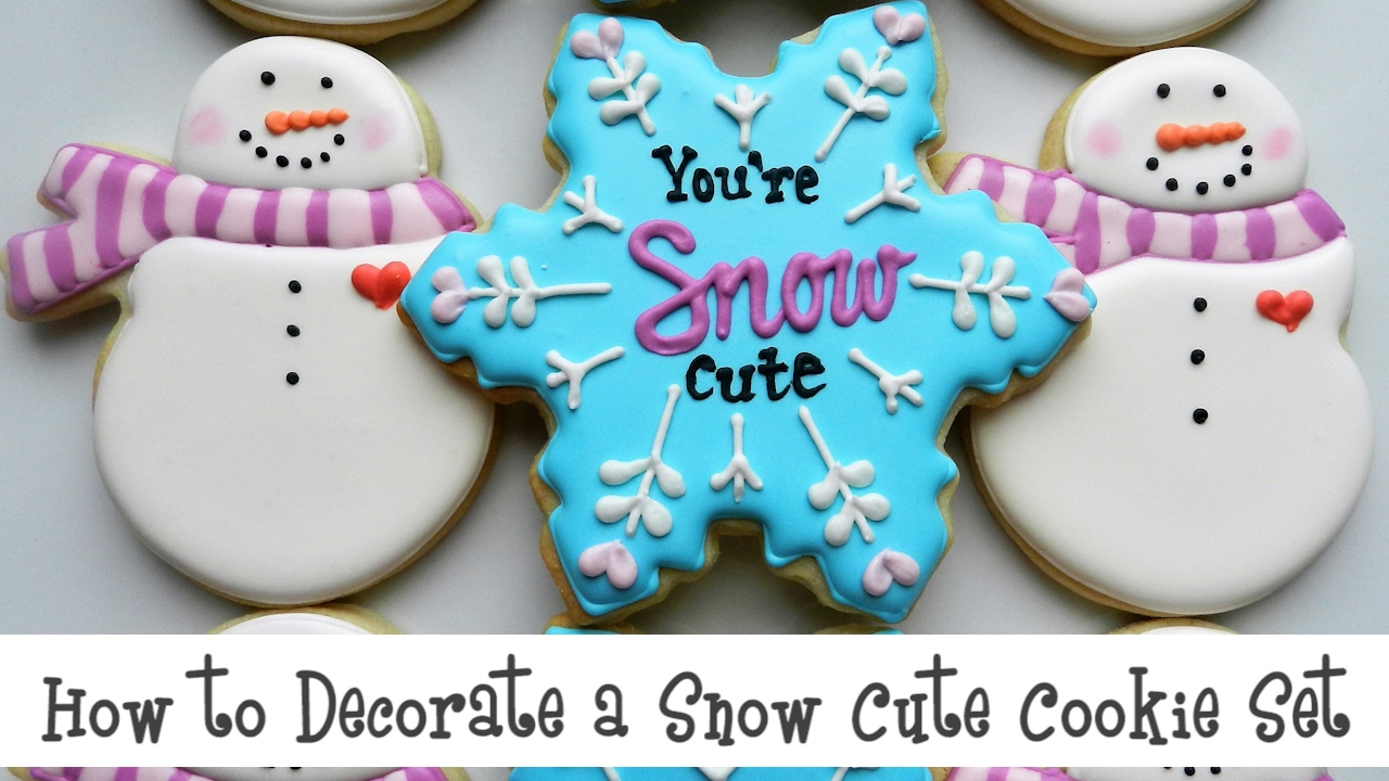How to Decorate a Snow Cute Cookie Set