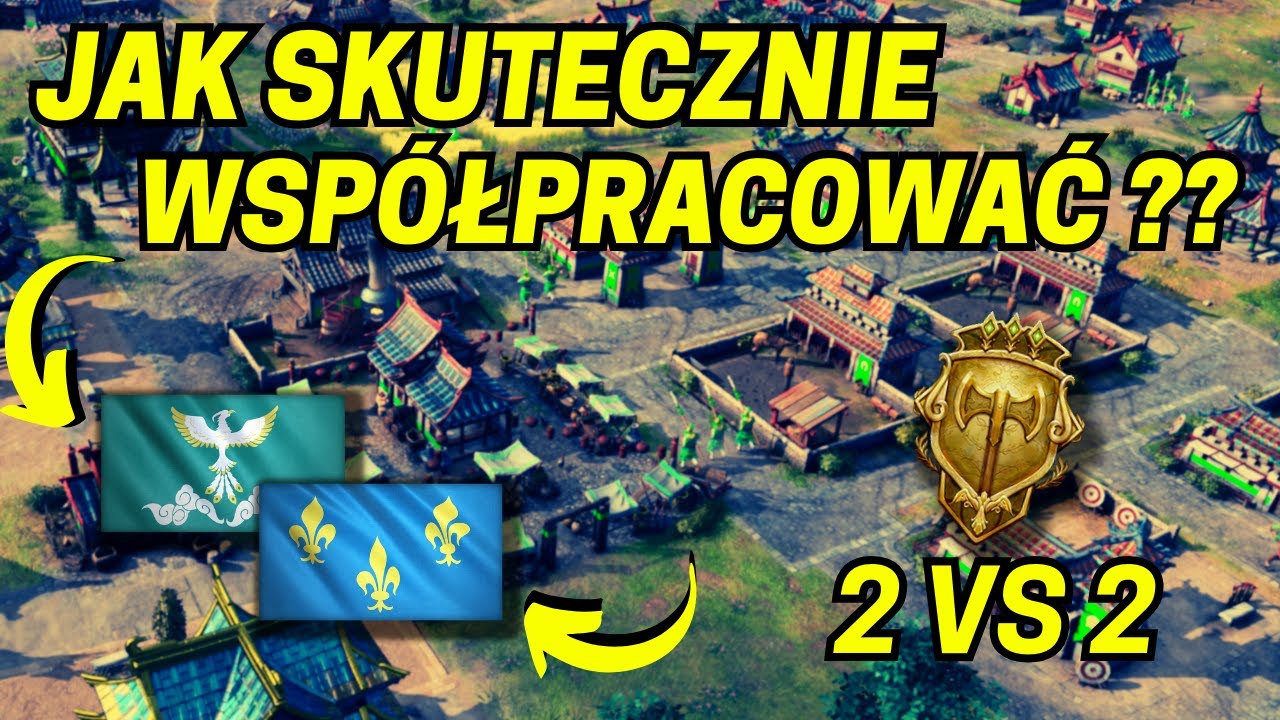 Jak SKUTECZNIE WSPÓŁPRACOWAĆ w grze drużynowej? | Rozgrywki 2vs2 w Age of Empires 4!