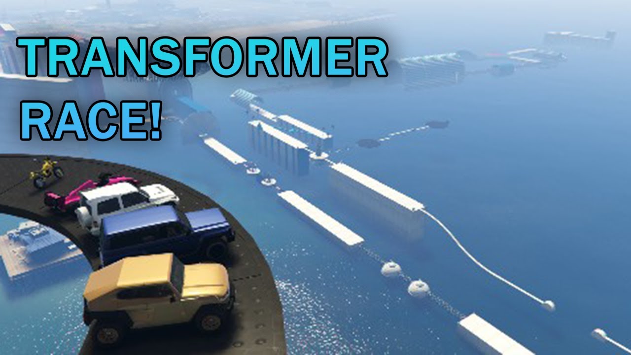 Trying To Finish a Transformer Race! -GTA V