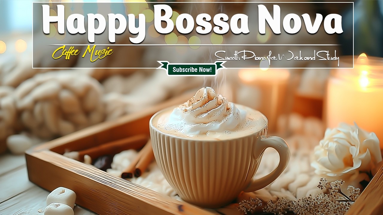 Sunny Day Jazz Cafe ☕ Cheerful Bossa Nova Piano & Soft Background Jazz Music