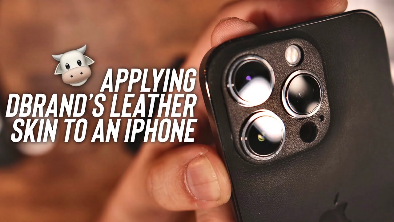 Применение кожаного скина dbrand на iPhone 🐮