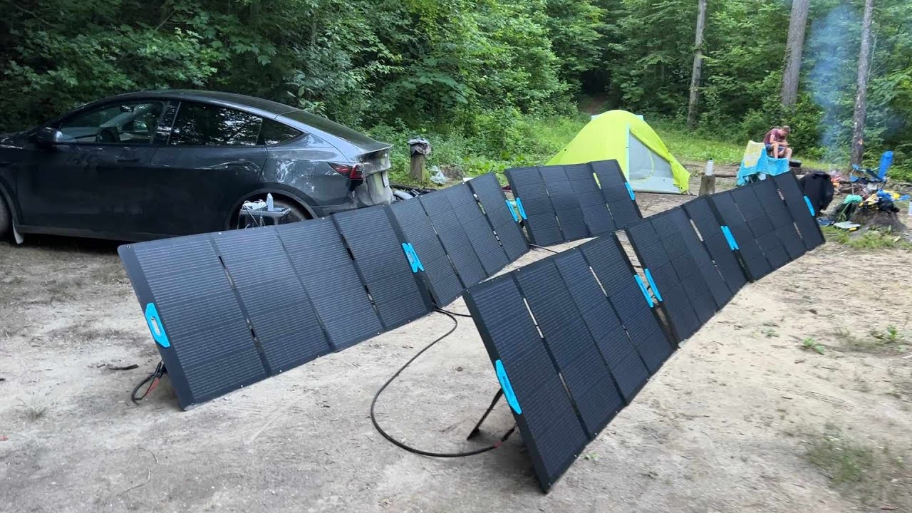 Nextgen Portable Solar System!  30-60 miles per day Tesla Model Y - Anker Solix fs3800