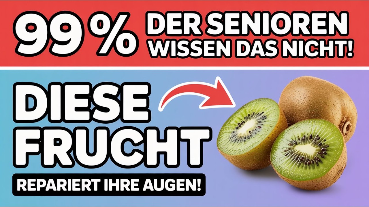 Senioren: Diese 3 Früchte vor dem Schlafen verbessern Ihre Sehkraft über Nacht!