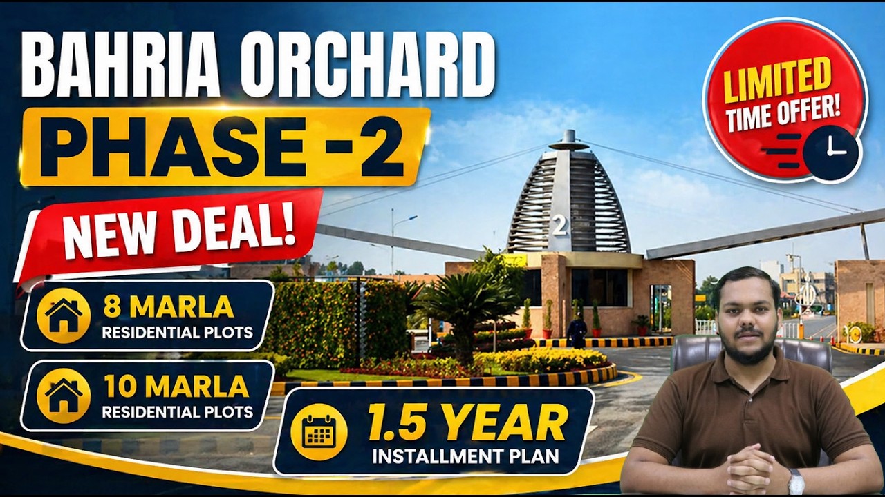 Bahria Orchard Phase 2 &ndash; New Deal Alert! | 8 & 10 Marla Plots | AY Property & Builders