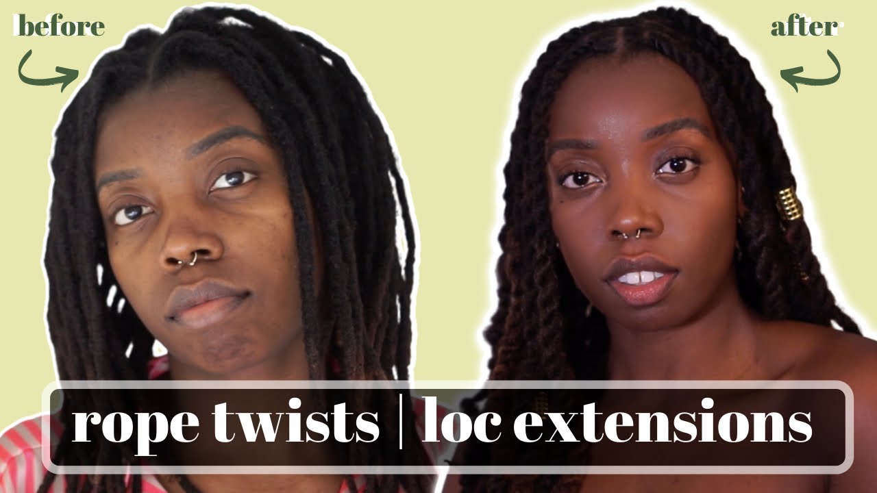 i gave myself a ROPE TWIST LOC RETWIST with marley hair EXTENSIONS and here's how. | FRMEECH