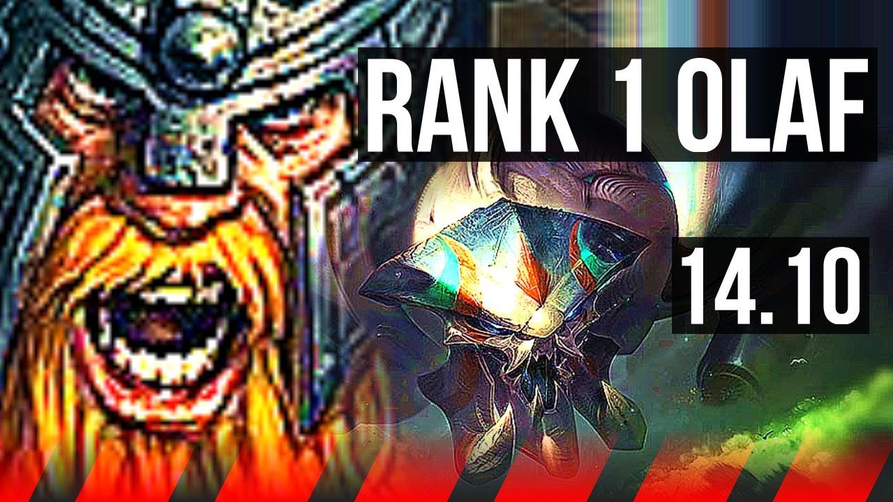 OLAF vs SKARNER (TOP) | Rank 1 Olaf, 7/1/5 | KR Grandmaster | 14.10
