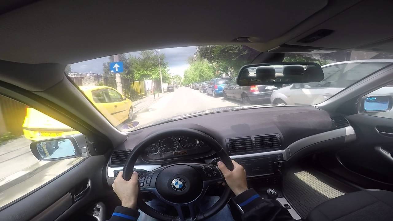 BMW 320D E46 POV test drive GoPro