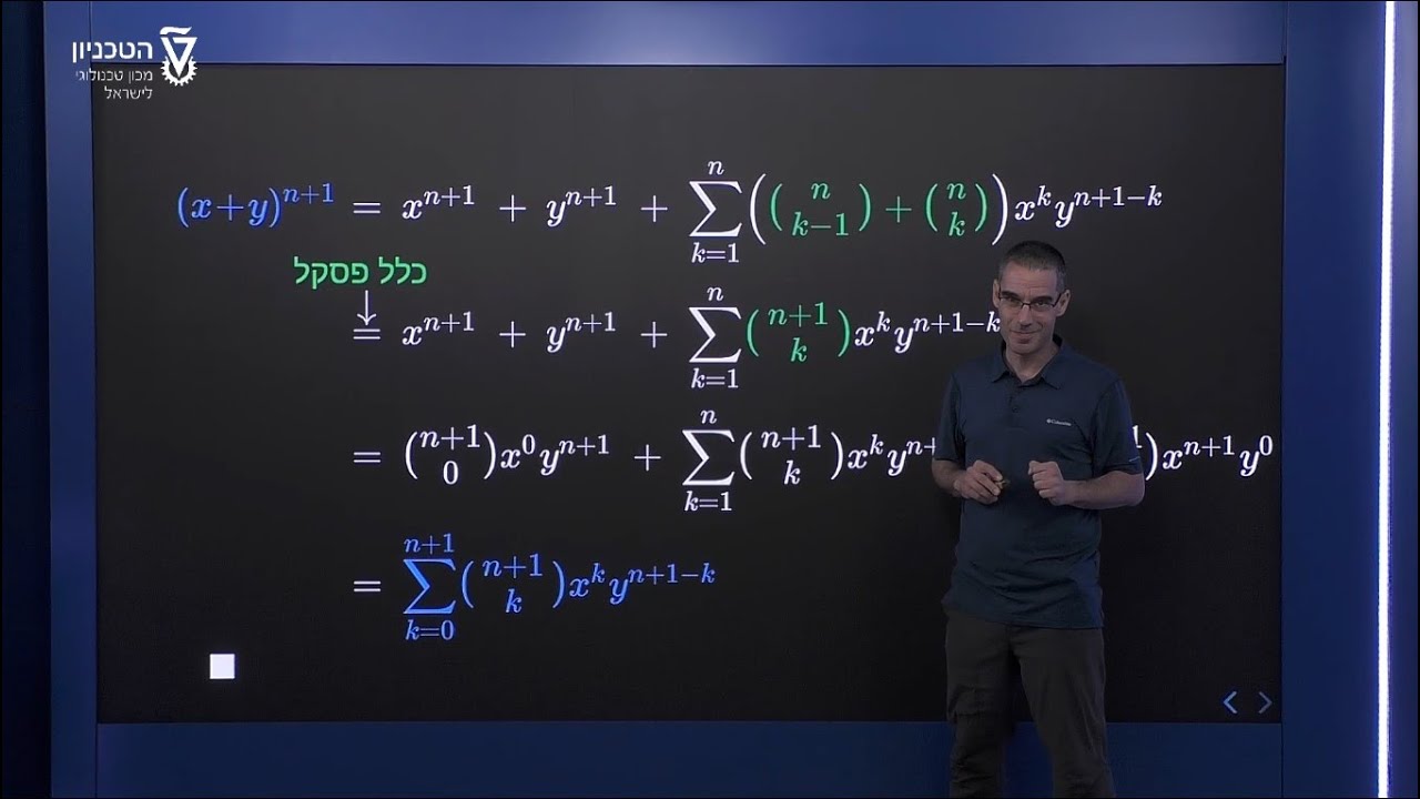 נוסחת הבינום - הוכחה באינדוקציה