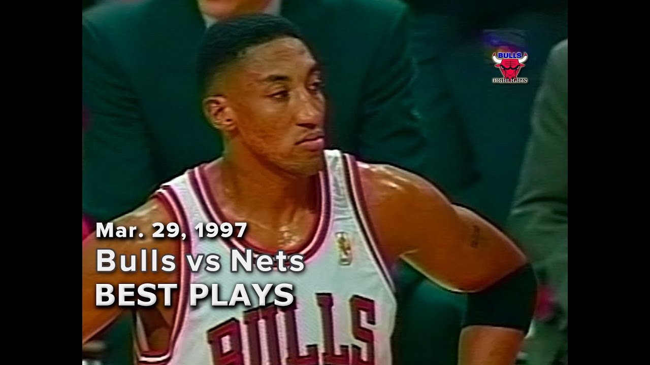 March 29, 1997 Bulls vs Nets highlights