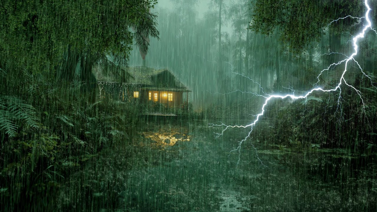 HEAVY RAIN AND THUNDER SOUNDS - DEEP SLEEP | Thunderstorm for Sleeping - Rain Sound Comfort #2