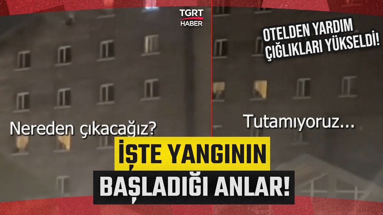#SONDAKİKA | Yangının İlk Başladığı Anda Kartalkaya'dan Çığlıklar Yükseldi! İşte O Görüntüler!