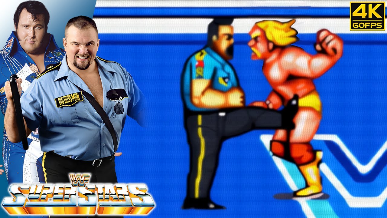 WWF Superstars - Big Boss Man & The Honky Tonk Man (Arcade / 1989) 4K 60FPS