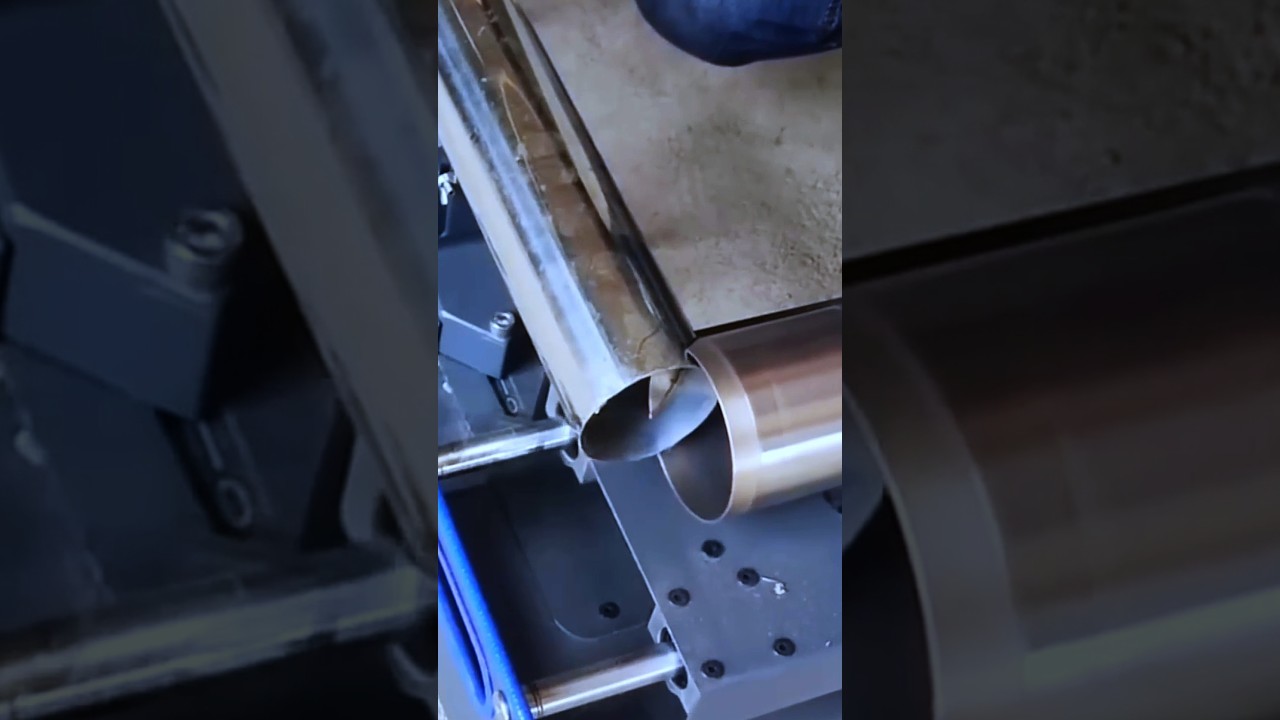 TEKNIK || Teknik pemotongan lengkung miring pipa baja 