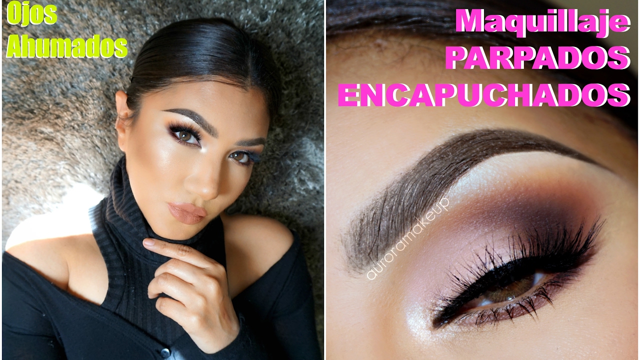 Maquillaje Ojos Ahumados Parpados Caidos / Smokey eye hooded  eyes makeup tutorial| auroramakeup