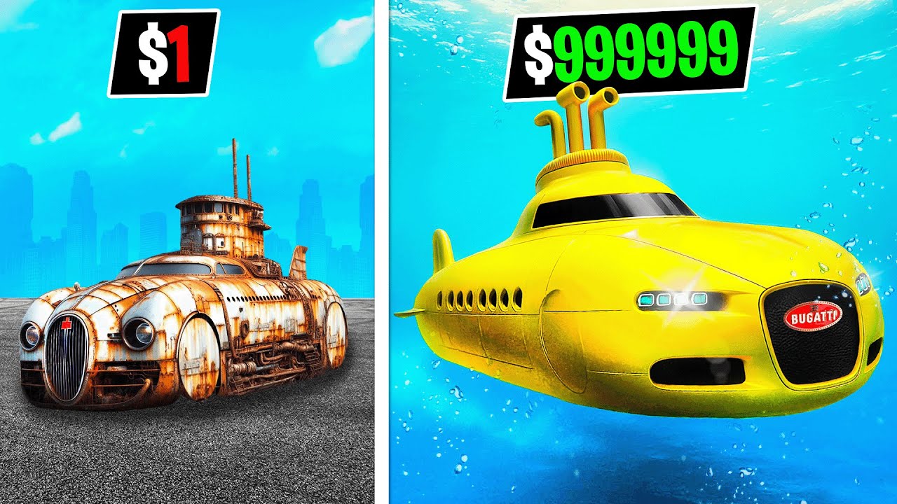 $1 to $1,000,000 Bugatti Submarine Car
