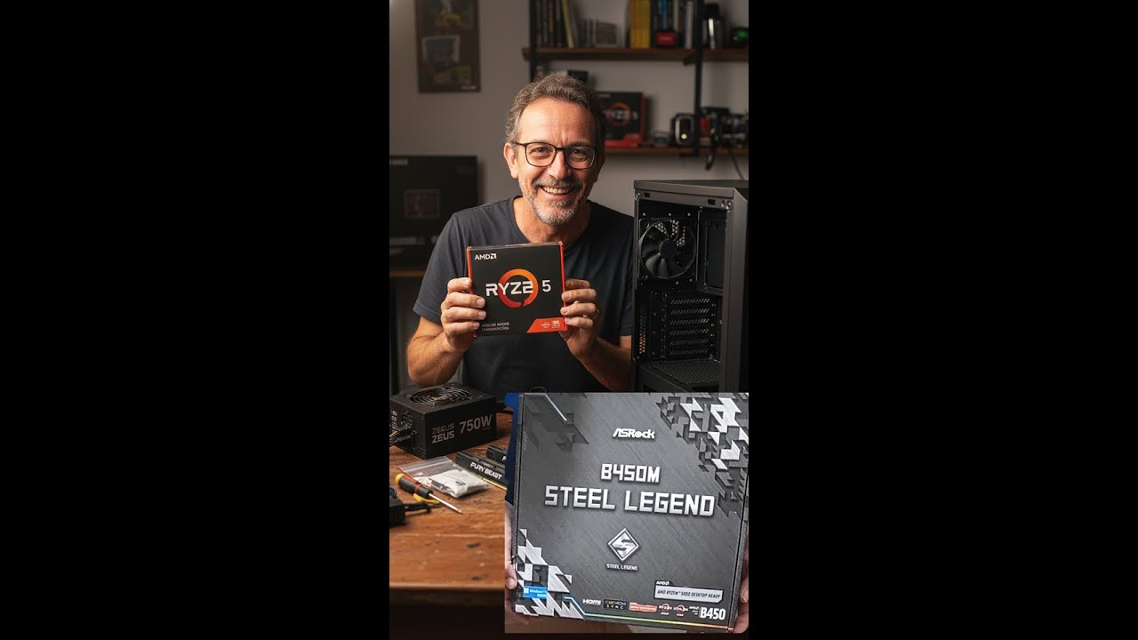 UNBOXING: O Melhor PC para Edição de Vídeo (Ryzen 5 5600X + RX 580) e o erro que quase cometi!