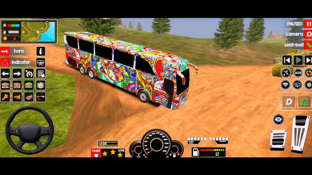 Coach Bus Simulator India Off-road Driving Bus Game | New Update 2025 Full Gameplay Video Part 