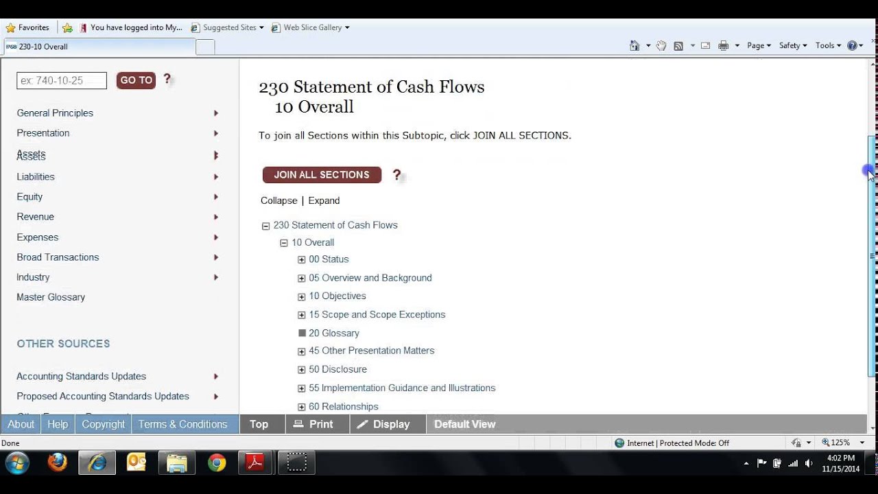AC320 FASB Codification Research