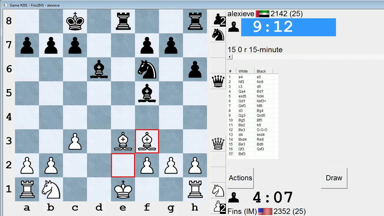 Standard Chess #145: IM Bartholomew vs. alexieve (Ponziani Opening)