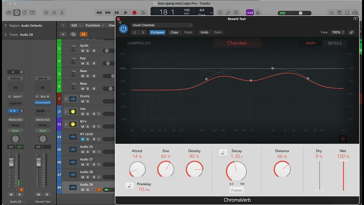 How to use reverb when recording - Logic Pro Tutorial