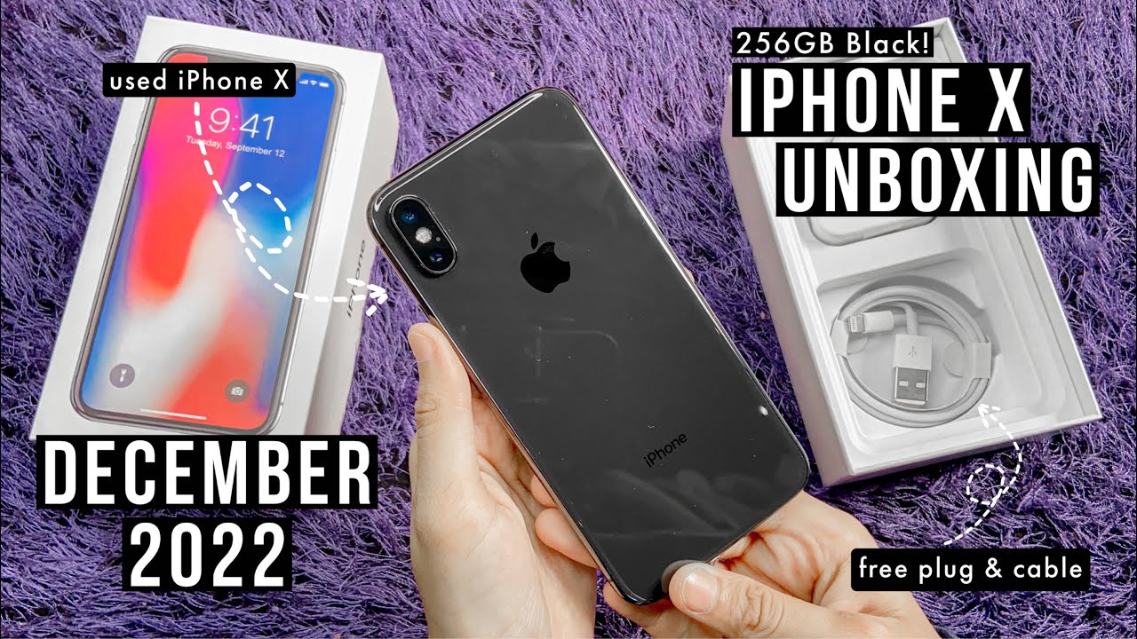 iPhone X Unboxing In 2022 | iPhone X Black 256GB