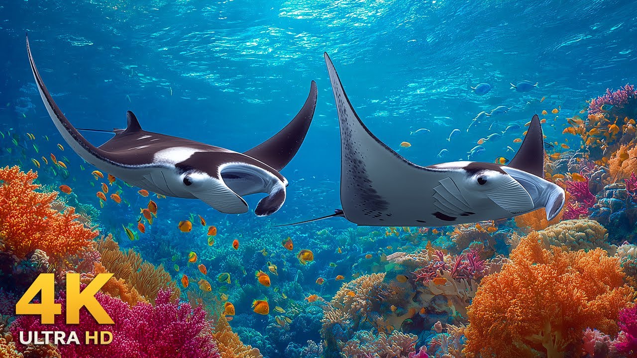 The Best 4K Aquarium 🐠 Peaceful Underwater Views with Calming Music for Relaxation