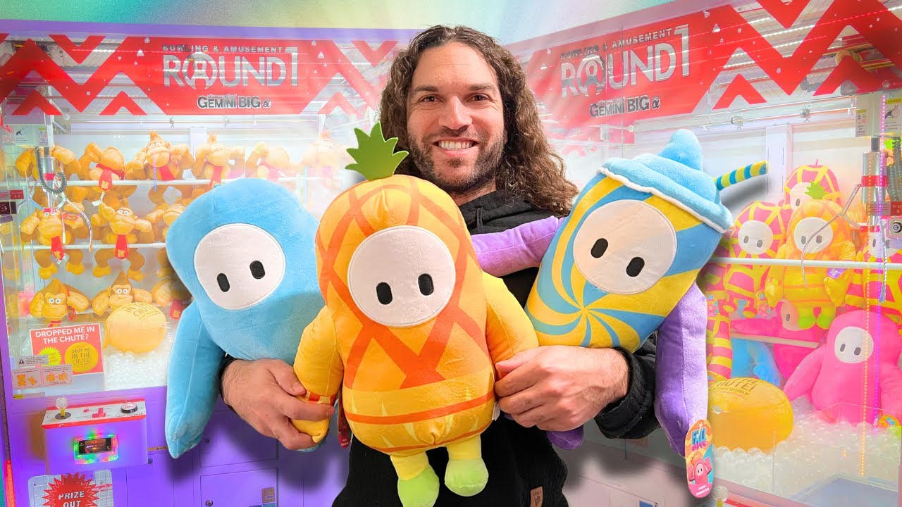 We Spent $110 Playing Round1 Crane Games!