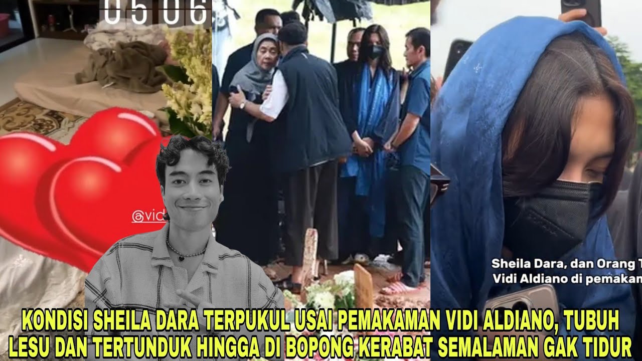 Sheila Dara Terpukul Usai Pemakaman Vidi Aldiano, Tubuh Lesu Dan Tertunduk Hingga Di Bopong Kerabat