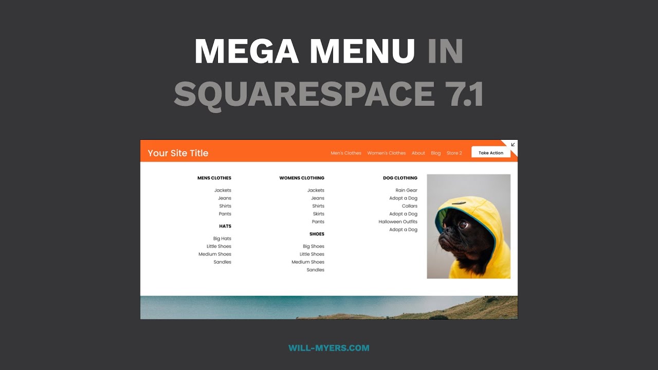 Super Easy Mega Menu for Squarespace 7.1