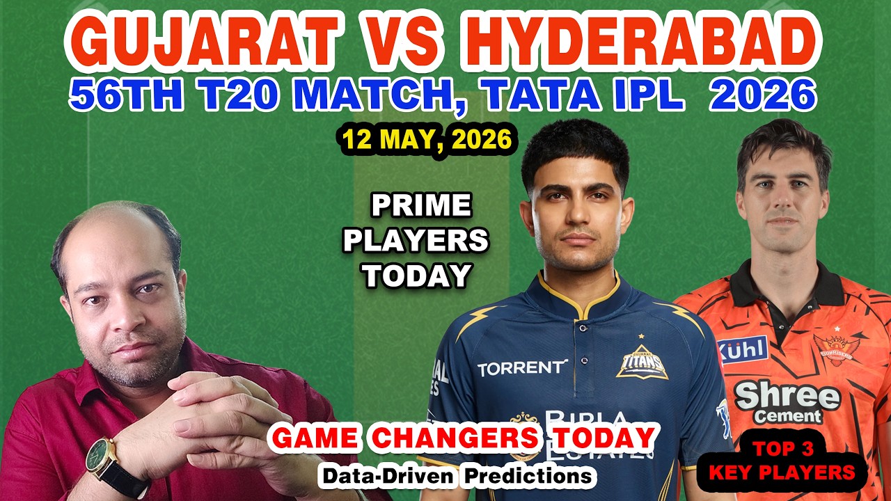 GT vs SRH Today Match Analysis🔥GT vs SRH Dream11 Prediction |Toss &bull; Match Winner &bull; C VC &bull; Dark Horse