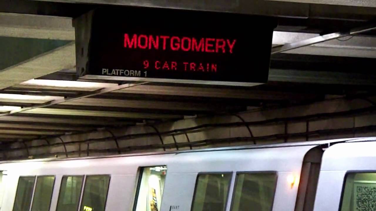 BART - 2 Montgomery Trains & Dublin/Pleasanton Train @ Embarcadero Station