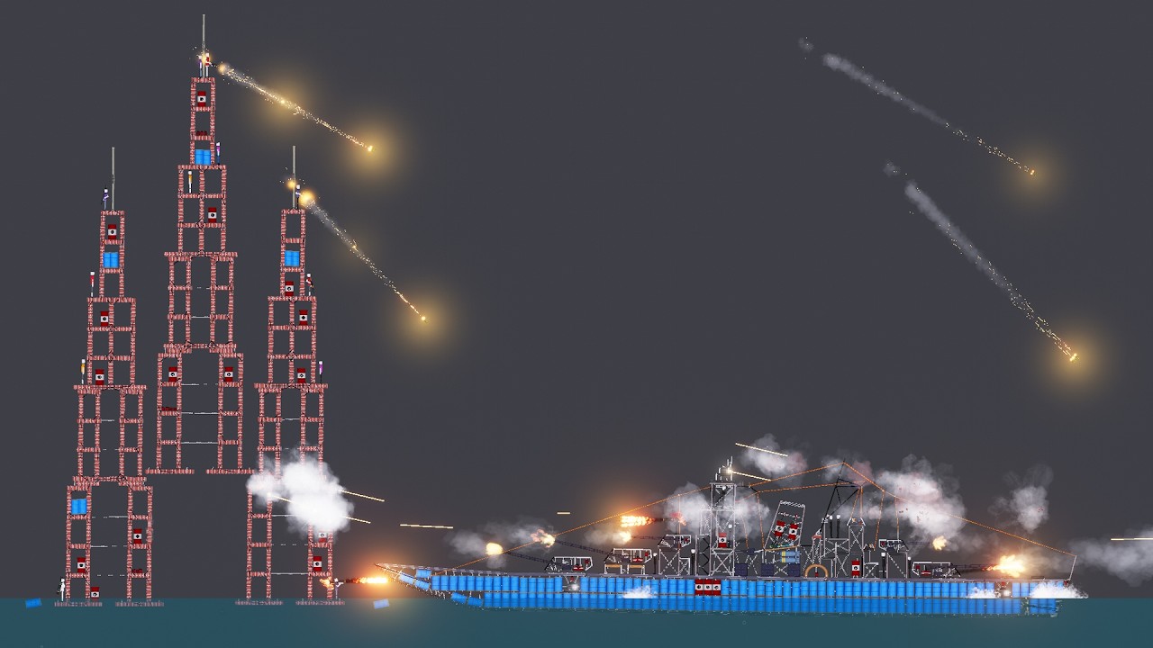 Warships ATTACKS in People Playground